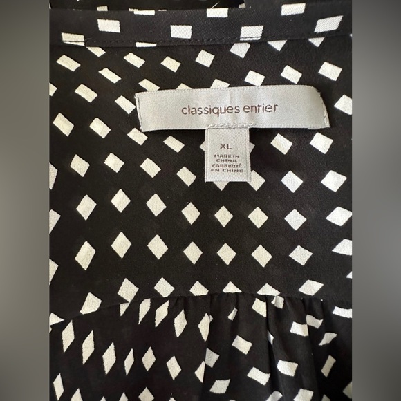 Classiques Entier Silk Blouse top shirt size XL - Picture 6 of 8